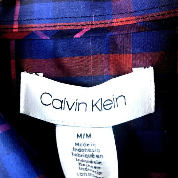 CALVIN KLEIN Weekday Mens Night Sky LS Extra Fine Cotton Shirt Medium $79.50 - Picture 2 of 6